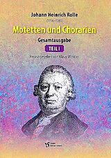 Johann Heinrich Rolle Notenblätter Motetten und Chorarien Band 1