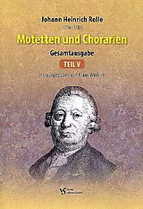Johann Heinrich Rolle Notenblätter Motetten und Chorarien Band 5