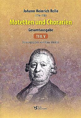 Johann Heinrich Rolle Notenblätter Motetten und Chorarien Band 5