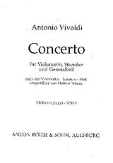 Antonio Vivaldi Notenblätter Konzert nach der Sonate e-Moll