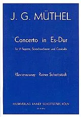 Johann Gottfried Müthel Notenblätter Konzert Es-Dur für 2 Fagotte, Streichorchester und Cembalo