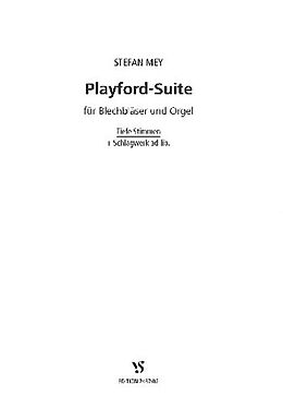 Stefan Mey Notenblätter Playford-Suite