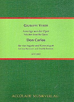Giuseppe Verdi Notenblätter Don Carlos