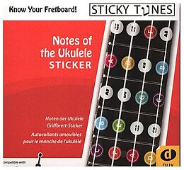  Instrumente+Zubehör Notes of the Ukulele Sticker
