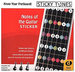  Instrumente+Zubehör Notes of the guitar Sticker