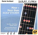  Instrumente+Zubehör Minor + Major Blues Scale Sticker
