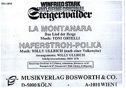  Notenblätter La Montanara - Das Lied der Berge/Haferstroh Polka