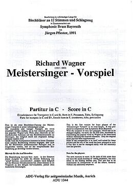 Richard Wagner Notenblätter Meistersinger - Vorspiel