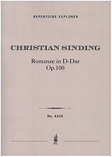 Christian Sinding Notenblätter Romanze in D-Dur op.100