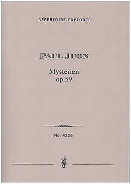 Paul Juon Notenblätter Mysterien op.59