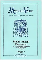 Biagio Marini Notenblätter Passamezzo aus op.8