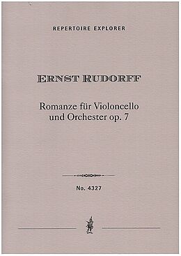 Ernst Rudorff Notenblätter Romanze op.7