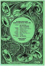 Notenblätter Internationales Hornsymposium Wien 1983
