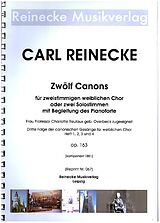 Carl Reinecke Notenblätter 12 Canons op.163