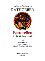 Johann Valentin Rathgeber Notenblätter 10 Pastorellen für die Weihnachtszeit