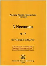 Auguste Joseph Franchomme Notenblätter 3 Nocturnes op.15