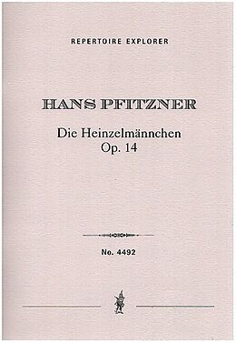 Hans Pfitzner Notenblätter Die Heinzelmännchen op.14