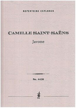 Camille Saint-Saens Notenblätter Javotte
