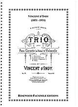 Vincent D'Indy Notenblätter Trio op.29
