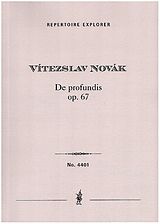 Viteszlav Novák Notenblätter De profundis op.67