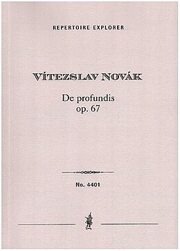 Viteszlav Novák Notenblätter De profundis op.67