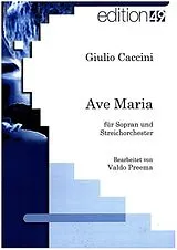 Giulio Caccini Notenblätter Ave Maria