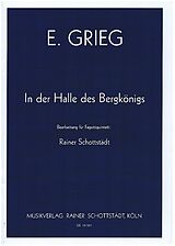 Edvard Hagerup Grieg Notenblätter in der Halle des Bergkönigs
