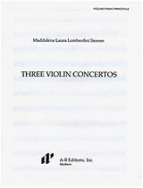 Laura Maddalena Lombardini-Sirmen Notenblätter 3 Violin Concertos nos.1,3,5