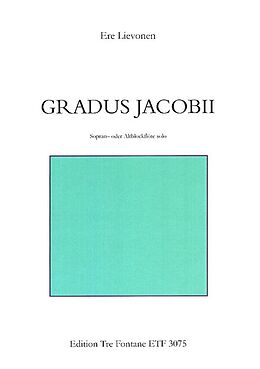 Ere Lievonen Notenblätter Gradus Jakobi op.22