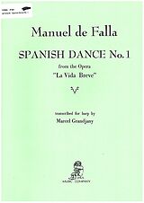 Manuel de Falla Notenblätter Spanish Dance no.1 from the Opera La vida breve