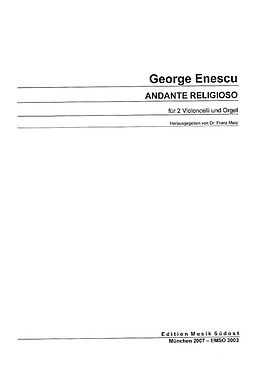 (Enesco) George Enescu Notenblätter Andante religioso