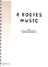 Franz Bach Notenblätter 4 Bodies Music