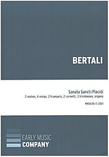 Antonio Bertali Notenblätter Sonata Sancti Placidi