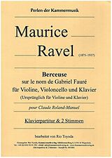Maurice Ravel Notenblätter Berceuse sur le nom de Fauré