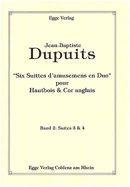 Jean Baptiste Dupuits Notenblätter 6 Suittes damusemens en Duo Band 2 (Suites 3+4)