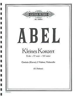 Karl Friedrich Abel Notenblätter Kleines Konzert