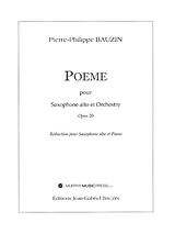 Pierre Philippe Bauzin Notenblätter Poeme op.20