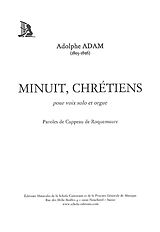 Adolphe Charles Adam Notenblätter Minuit chrétiens