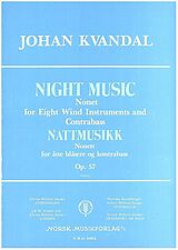 Johan Kvandal Notenblätter Night Music op.57