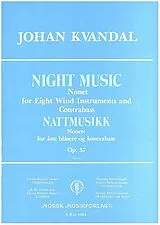 Johan Kvandal Notenblätter Night Music op.57