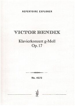 Victor Bendix Notenblätter Klavierkonzert g-Moll op.17