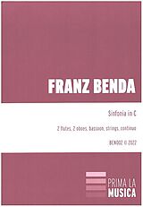 Franz Benda Notenblätter Sinfonia in C