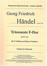 Georg Friedrich Händel Notenblätter Triosonate F-Dur HWV 392