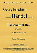 Georg Friedrich Händel Notenblätter Triosonate B-Dur HWV 388