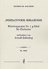 Johannes Brahms Notenblätter Klavierquartett g-Moll Nr.1 op.25