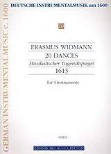 Erasmus Widmann Notenblätter 20 Tänze aus Der musikalische Tugendtspiegel, 1613