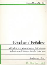  Notenblätter Villancicos und Messensätze