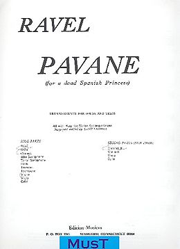 Maurice Ravel Notenblätter Pavane for a dead Spanish Princess