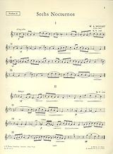 Wolfgang Amadeus Mozart Notenblätter 6 Nocturnos KV346, KV436-439 und KV549
