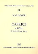 Max Reger Notenblätter Caprice a-Moll für Violoncello